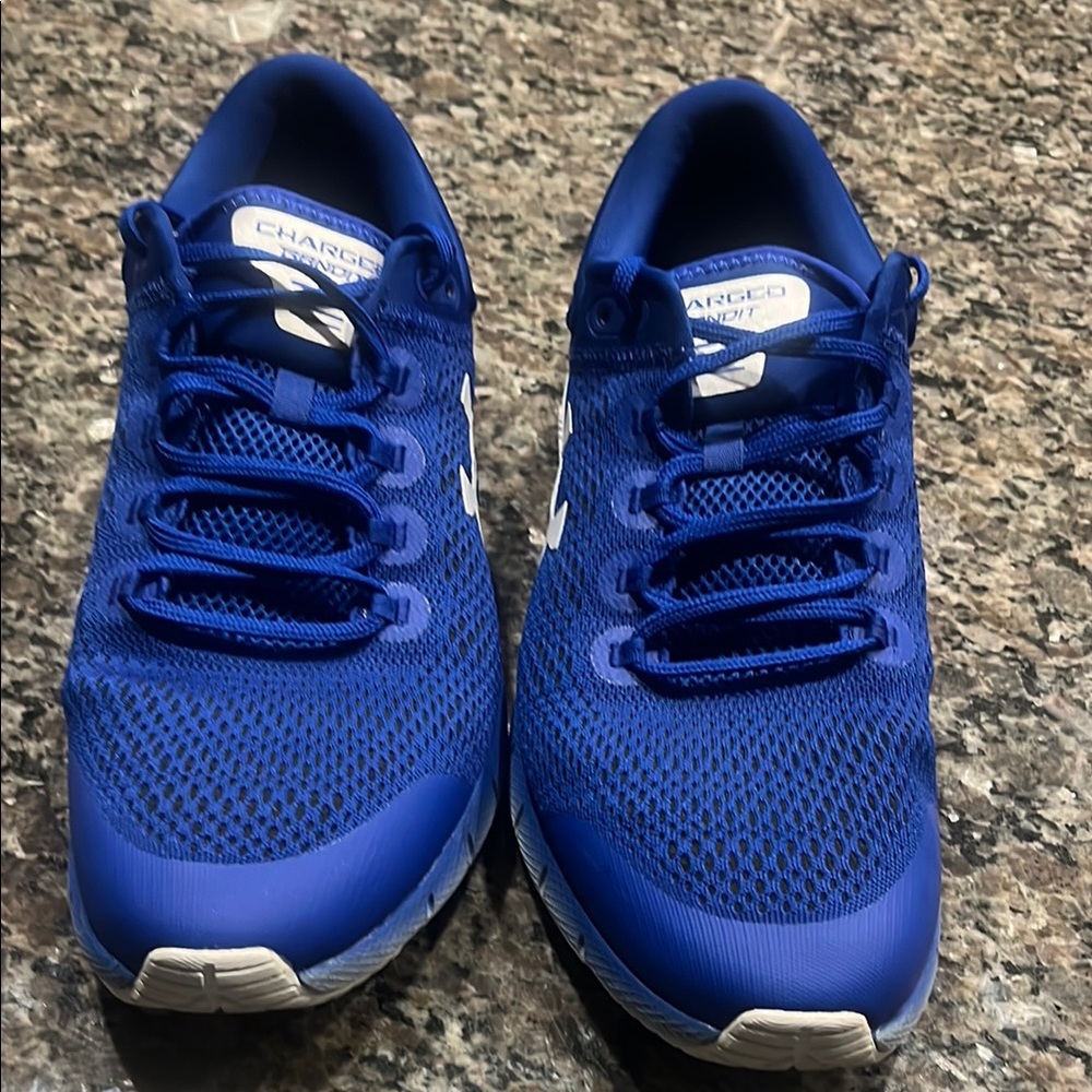 Under Armour Charged Blue Athletic Sneakers